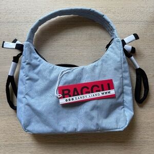 BAGGU X Sandy Liang Mini Bow Bag In POWDER BLUE NWT